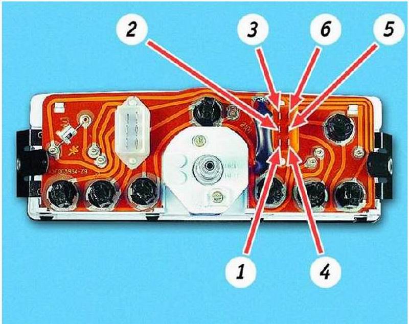 Ваз 2106 схема подключения приборной панели